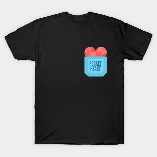 Pocket Heart T-Shirt by azziella
